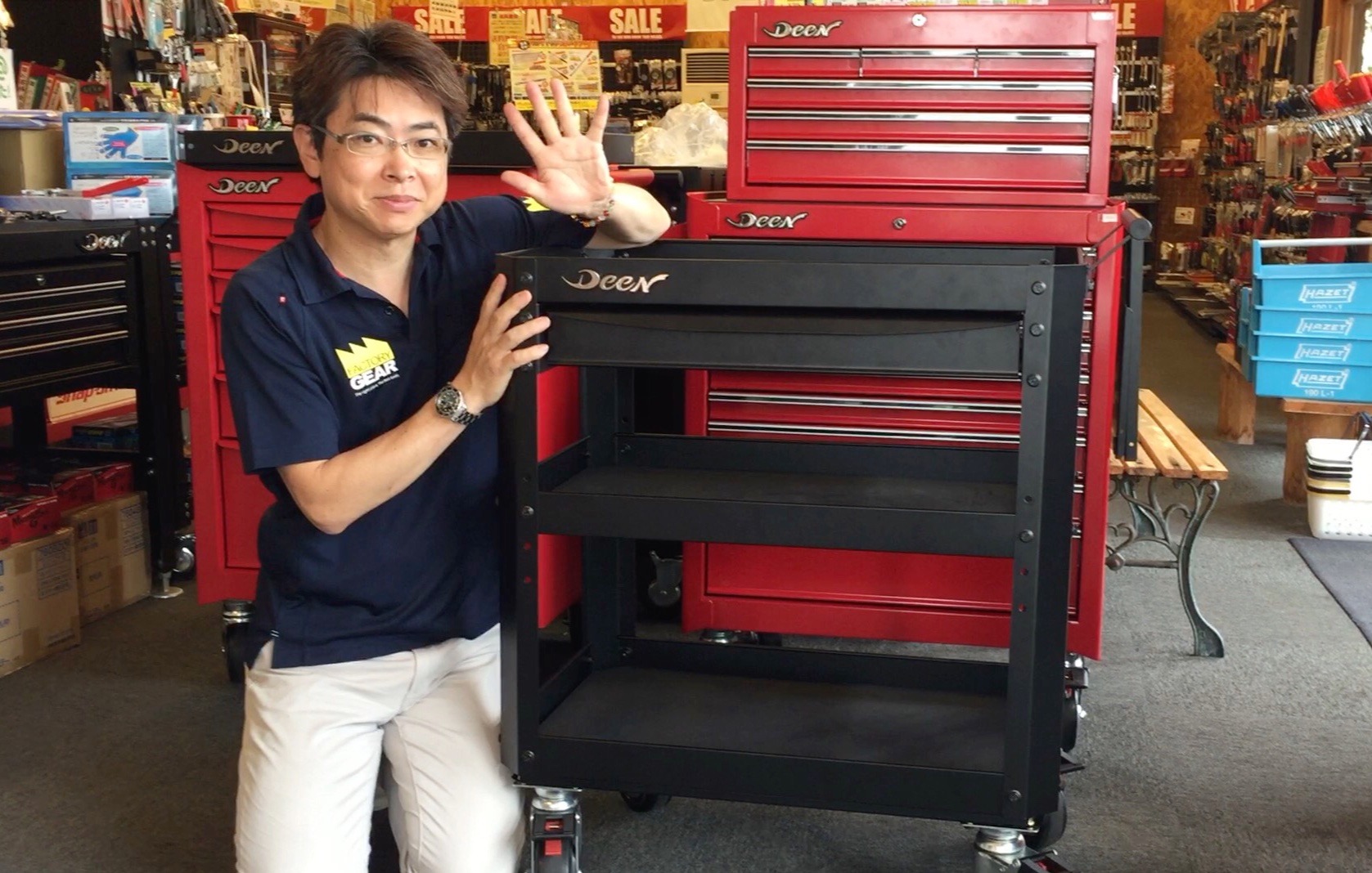 引き出しが付いた、DEENの新型ツールワゴン！ - ☆工具屋てっちゃんの