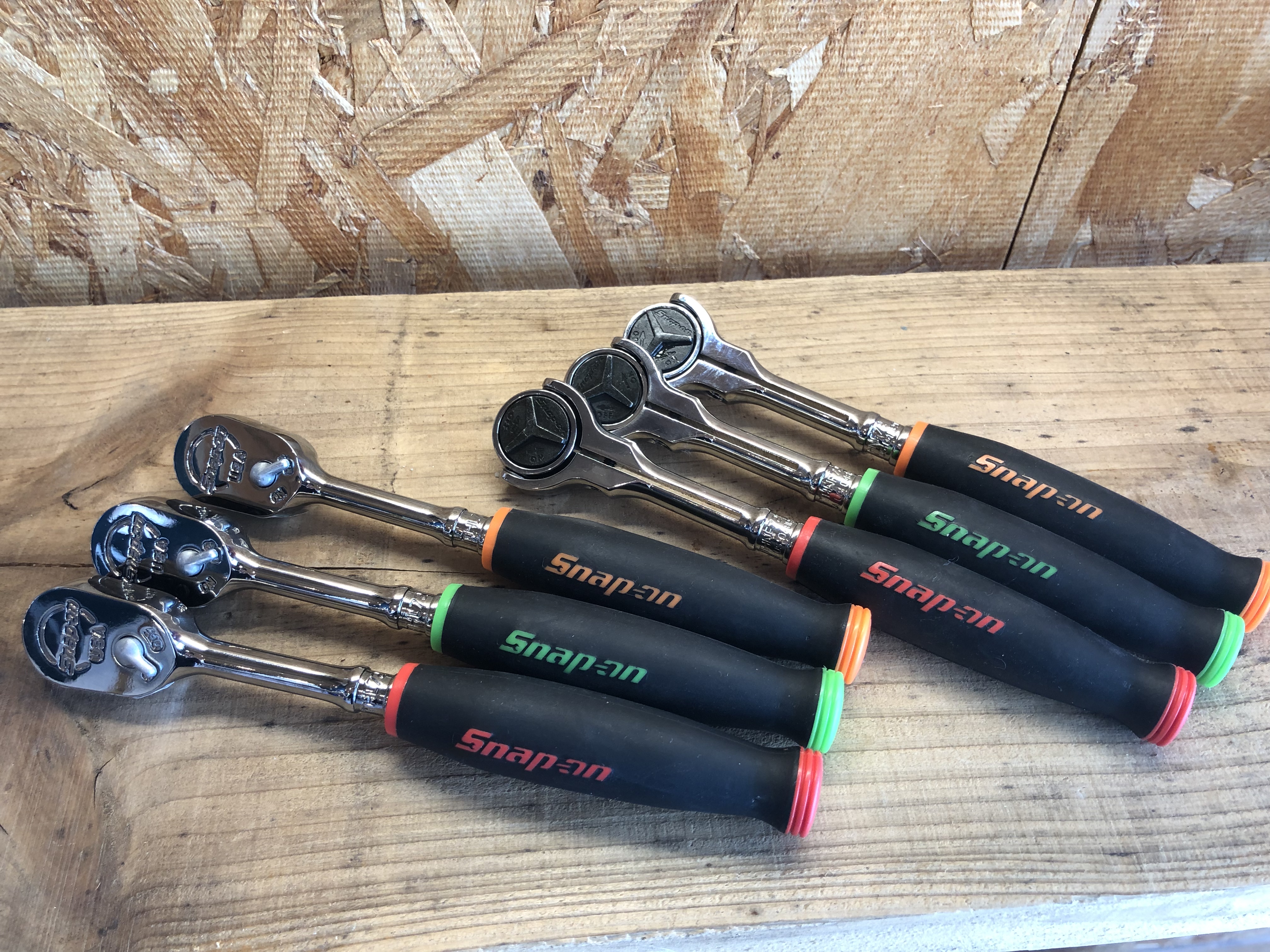 snap-onグリップ　５本セット SNAP-ONのソフトグリップラチェット3色あります - ☆工具屋てっちゃん