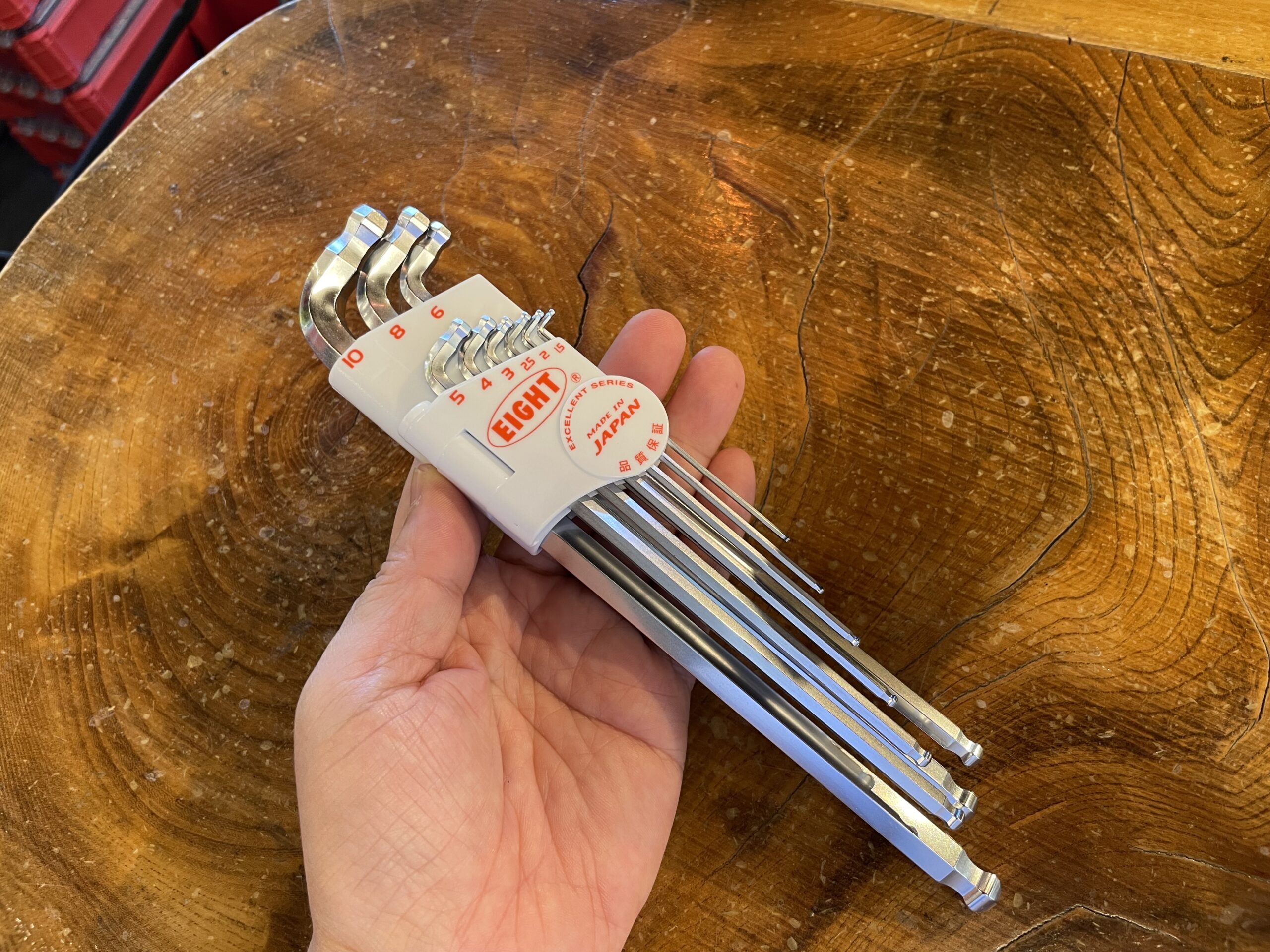 両側ボールポイント6角レンチ！エイトのKES-9N - ☆工具屋